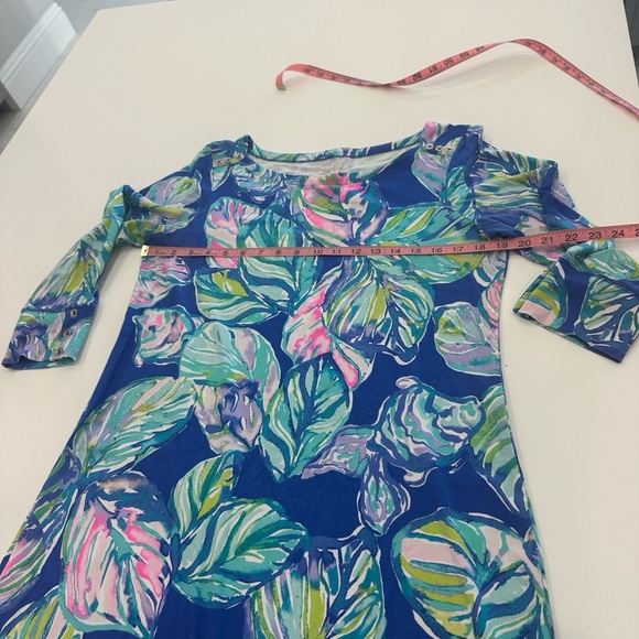 Lilly Pulitzer Blue and Green Patterned Dress - Picture 3 of 6